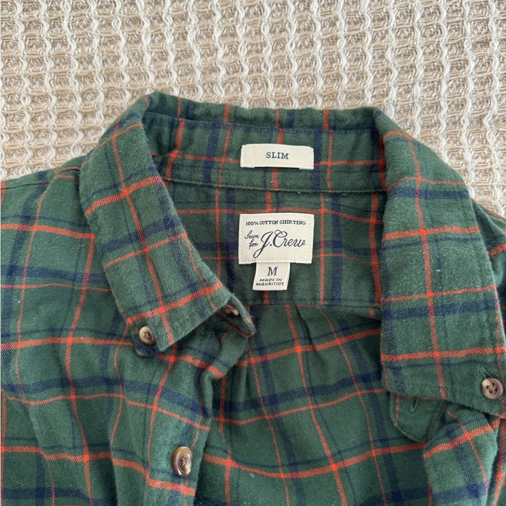 Jcrew men's slim flannel button down